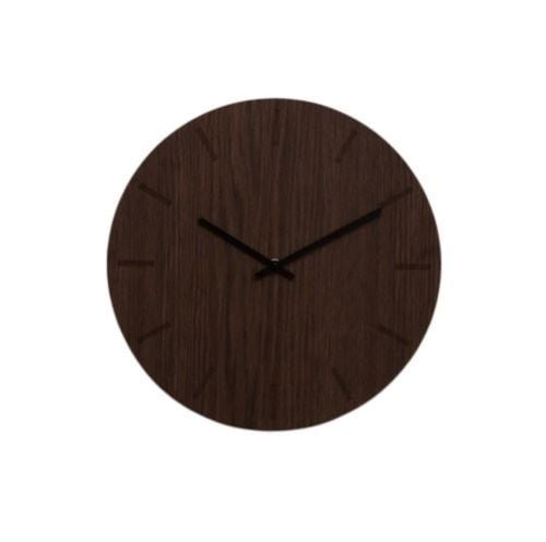 Hemverk Vægur Ø: 38 cm – Dark Oak/Black