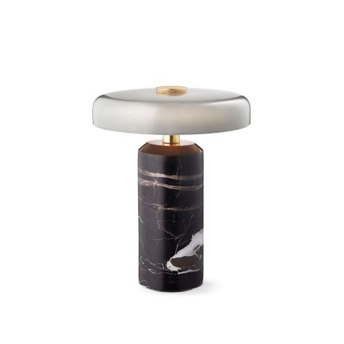 Design By Us Trip Tragbare Lampe H: 21 cm – Aschemarmor/Grau