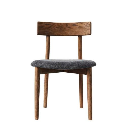 MUUBS Tetra Sædepolstret Spisebordsstol H: 77,3 cm - Brun/Granit