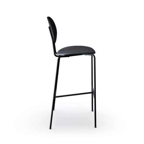 Sibast Furniture Piet Hein Barstuhl SH: 75 cm Schwarz – Eiche Schwarz/Dünen Anthrazit