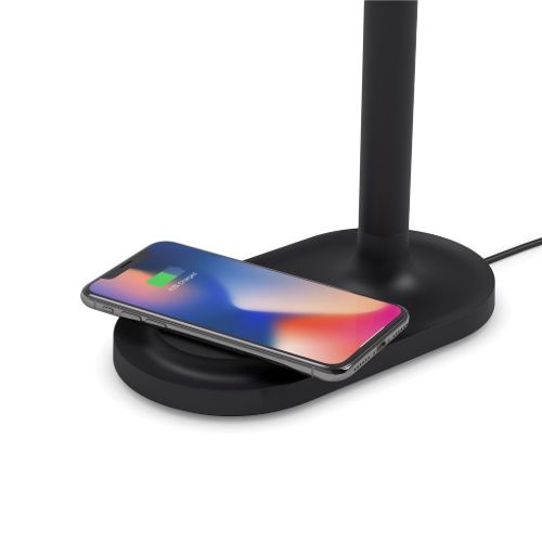 Eva Solo Emendo Qi Tischlampe m. Mobile Teller H: 29 cm - Schwarz