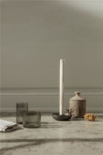 Ferm Living Dryp Kerzen 2er-Set H: 30 cm - Warmes Grau