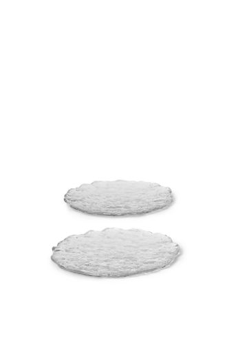 Ferm Living Momento Glass Stones Large Set of 2 Ø: 21 cm - Clear