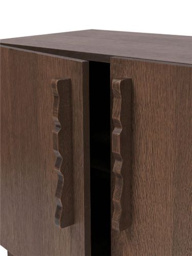 Ferm Living Unda Beistelltisch 146x50 cm - Dunkel gebeizte Eiche