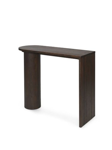 Ferm Living Pylo Konsolentisch B: 100 cm – Dunkel gebeizte Eiche