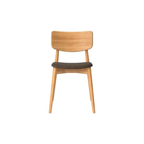 Bruunmunch Chiara Chair - Massiv Eg/Brown Anilin Læder