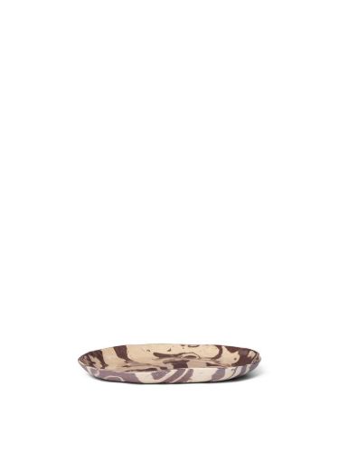 Ferm Living Ryu Platter B: 26 cm - Sand/Brown 