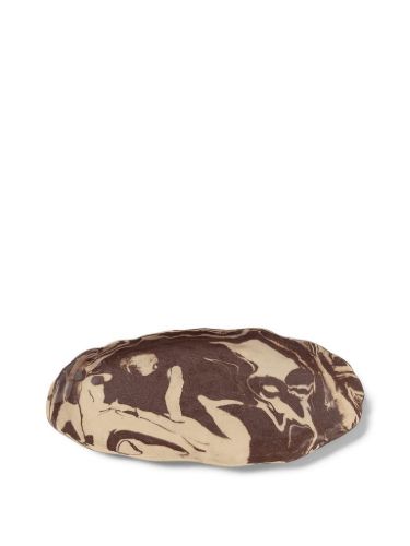 Ferm Living Ryu Platte B: 37 cm – Sand/Braun