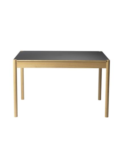 FDB Møbler C44 Spisebord M. Vendbar Bordplade 120x80 cm - Beige/Sort Laminat