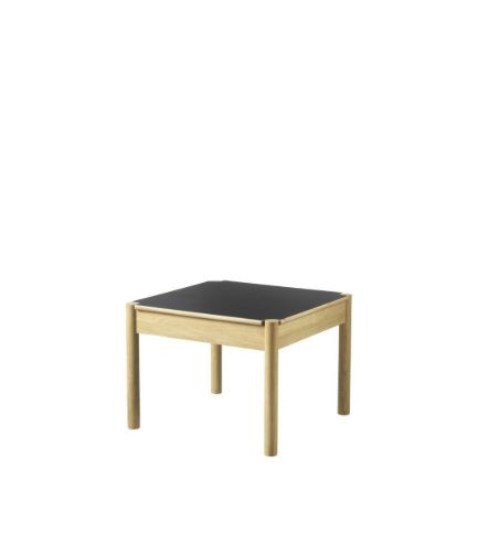 FDB Møbler C44 Couchtisch M. Reversible Tischplatte 60x60 cm - Beige/Schwarzes Laminat