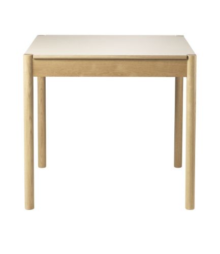 FDB Møbler C44 Spisebord M. Vendbar Bordplade 80x80 cm - Beige/Sort Laminat