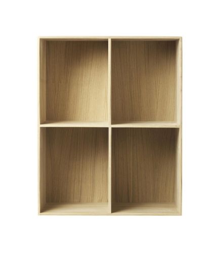 FDB Furniture B98 Bücherregal 54x72 cm – Lackierte Eiche VORBESTELLUNG: FEBRUAR 2024