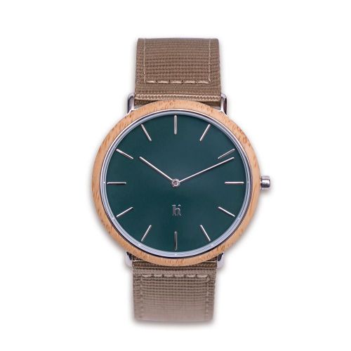 Hemverk Armbåndsur Ø: 40 mm - Graham Fair Conifer/Taupe Nylon 
