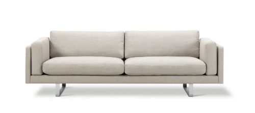 Erik Jørgensen EJ 280 2 Pers. Sofa 86 L: 210 cm - Njord Beige/Børstet Krom