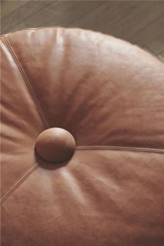 Bent Hansen Belly Pouf Ø: 80 cm - Davos Leder Braun