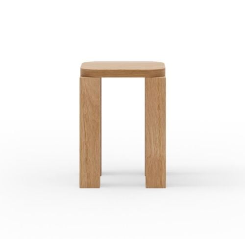New Works Atlas Stool H: 44 cm - Natural Oak