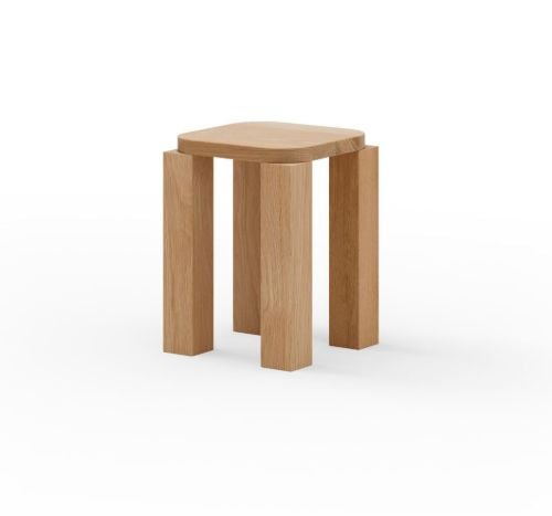 New Works Atlas Hocker H: 44 cm – Eiche natur