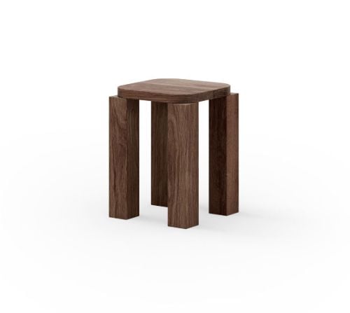 New Works Atlas Hocker H: 44 cm – Räuchereiche