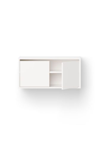 New Works Schrank niedrig m. Türen 38,4x79 cm - Weiß