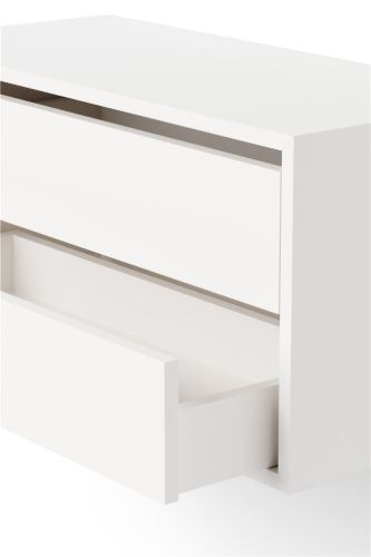 New Works Schrank niedrig m. Türen 38,4x79 cm - Weiß