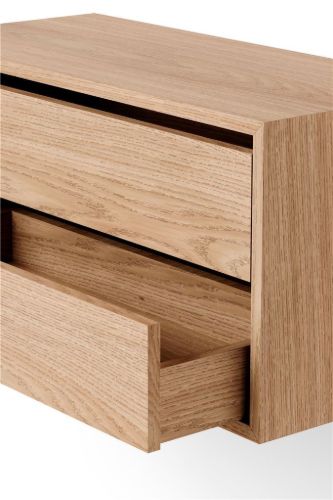 New Works Schrank niedrig m. Schubladen 38,4 x 79 cm – Eiche