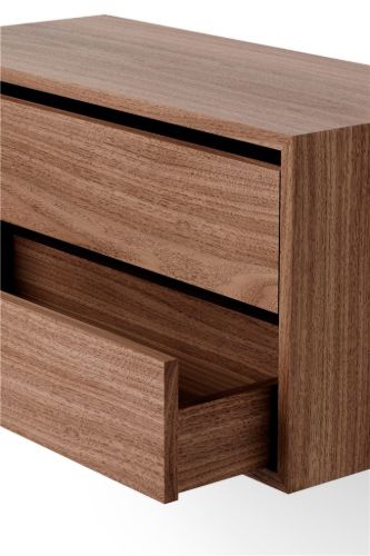New Works Schrank niedrig m. Schubladen 38,4 x 79 cm – Walnuss