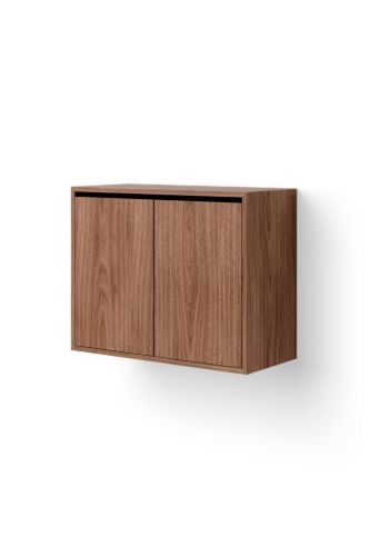 New Works Cabinet Tall w. Doors 62,4x79 cm - Walnut