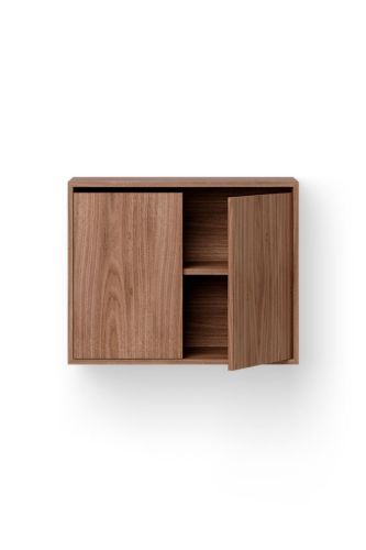 New Works Schrank Tall m. Türen 62,4x79 cm – Walnuss