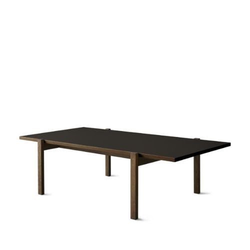 Eberhart Furniture Eugene Couchtisch 70 x 125 cm – Eisen-Linoleum/Dunkle Eiche