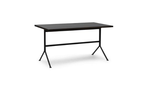 Normann Copenhagen Kip Schreibtisch 150x80 cm - Schwarzer Stahl/Dunkelbraune Kiefer