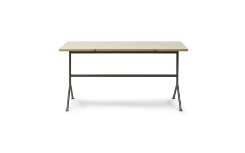 Normann Copenhagen Kip Skrivebord 150x80 cm - Gråt Stål/Fyrretræ