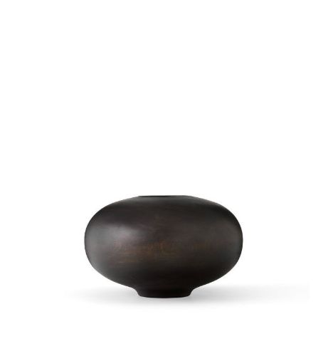 Audo Copenhagen Surround Vase H: 17,5 cm - Mango Wood/Brown