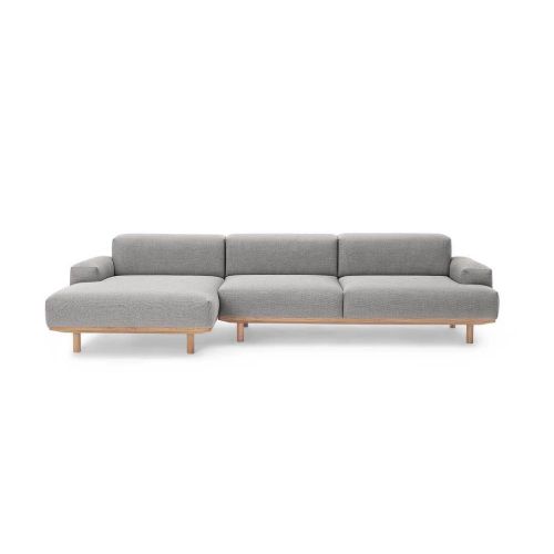 Bruunmunch Reason 2 Pers. Sofa m. Venstre Chaiselong L: 288 cm - Re-Wool 108