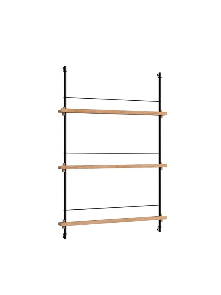 Bild von Moebe Zeitschriftenregal 123 x 85 cm – Eiche/Schwarz