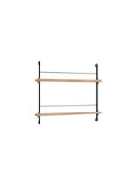 Bild von Moebe Magazine Shelving 73x85 cm - Oak/Black