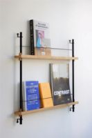 Bild von Moebe Magazine Shelving 73x85 cm - Oak/Black