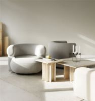 Bild von Normann Copenhagen Burra Lounge Chair SH: 42,5 cm - Hallingdal 0110lingdal 0110
