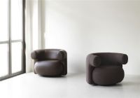 Bild von Normann Copenhagen Burra Lounge Chair mit Return-Drehfunktion SH: 42,5 cm - Yoredale UDA06