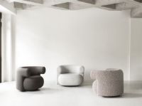 Bild von Normann Copenhagen Burra Lounge Chair m. Rücklaufradfunktion SH: 42,5 cm – Zero 0110