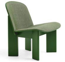 Bild von HAY Chisel Lounge Chair Polstret SH: 39 cm – üppig grün lackierte Buche/Canvas-926