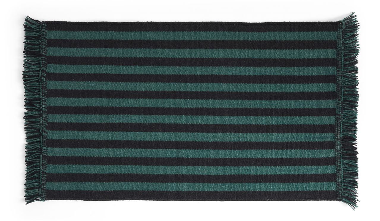Bild von HAY Stripes And Stripes Wolle 52x95 cm - Grün