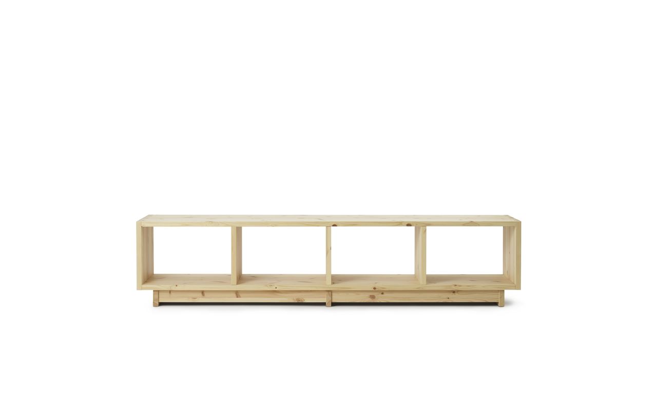 Bild von Normann Copenhagen Plank Bücherregal Klein L: 220 cm – UV-lackierte Kiefer