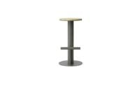 Bild von Normann Copenhagen Pole Barhocker H: 75 cm – Grauer Stahl/Kiefer