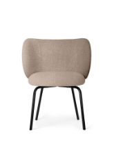 Bild von Ferm Living Rico Esszimmerstuhl Bouclé H: 80 cm - Sand/Schwarz