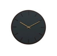 Bild von Hemverk Wanduhr Ø: 28 cm – Conifer Dark Oak/Gold