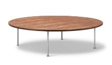 Bild von Fredericia Furniture Wegner Ox Tisch Ø: 150 cm H: 41 cm – Stahl/geöltes Walnussholz