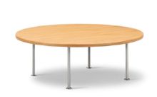 Bild von Fredericia Furniture Wegner Ox Tisch Ø: 100 cm H: 35 cm – Stahl/geölte Eiche