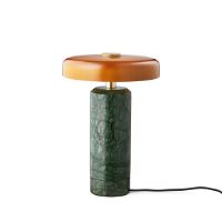 Bild von Design By Us Trip Tragbare Lampe H: 21 cm – Moosmarmor/Bernstein
