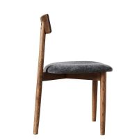 Bild von MUUBS Tetra Seat gepolsterter Esszimmerstuhl H: 77,3 cm – Braun/Granit