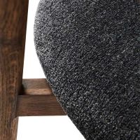 Bild von MUUBS Tetra Seat gepolsterter Esszimmerstuhl H: 77,3 cm – Braun/Granit